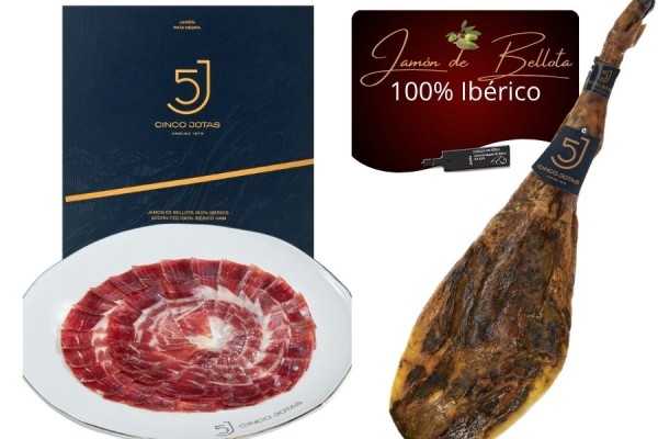 5J Cinco Jotas Sliced 100% Acorn-Fed Iberian Ham