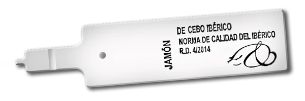 iberian grain-fed ham white tag
